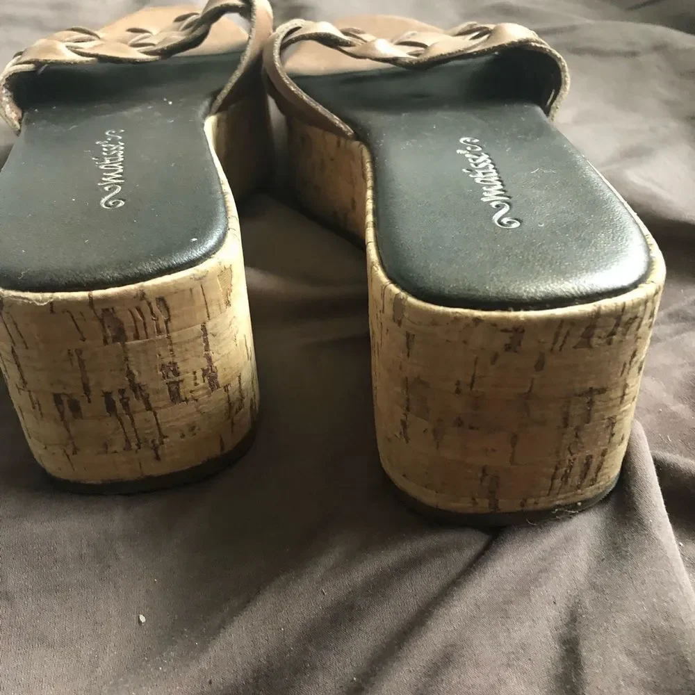 Matisse slip  cork wedges . Size: 6